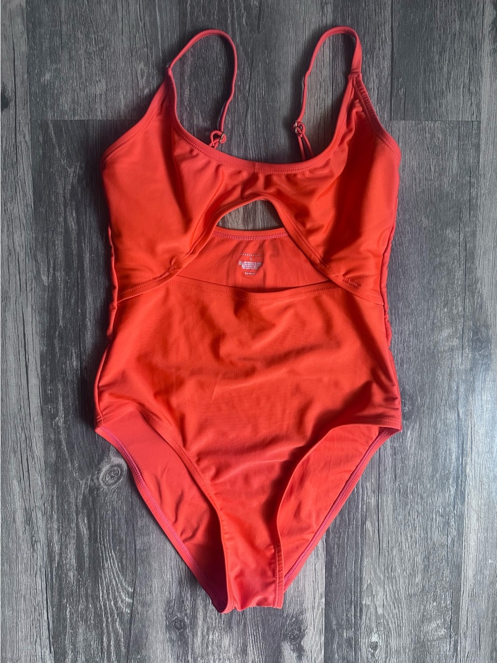 Aeropostale Cutout One-Piece Swimsuit Women’s Size Small Orange